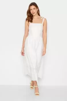 Image of Tall Floral Broderie Cotton Sundress