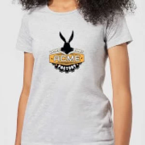 Image of Looney Tunes ACME Logo Womens T-Shirt - Grey - 3XL