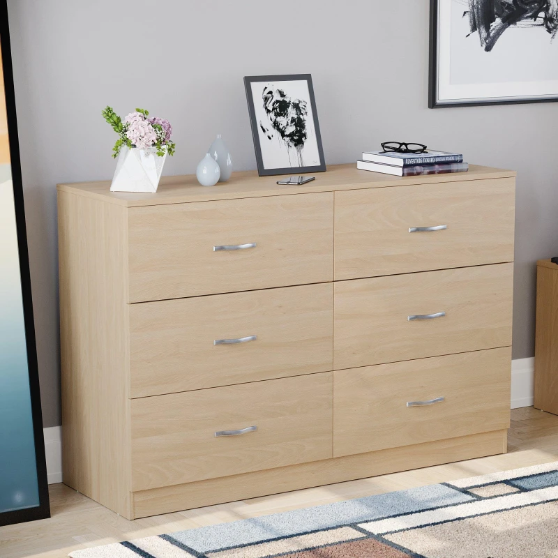 Image of Lassic Vida Designs Riano 6 Drawer Chest Pine unisex 6 Drawers