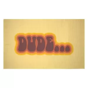 Image of Big Lebowski Dude... Woven Rug - Small