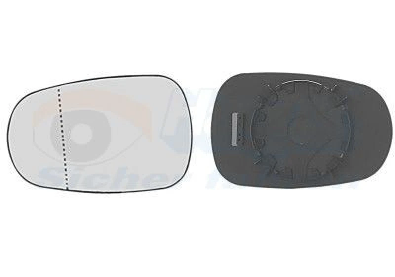 Image of VAN WEZEL Wing mirror glass VAN WEZEL 3328839