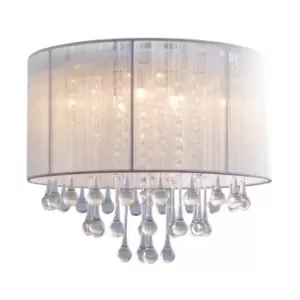 Image of Verona Ceiling Light, White, 8x G9