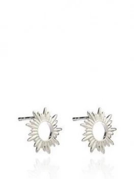 image of Rachel Jackson London Sterling Silver Sunrays Stud Earrings