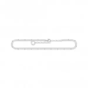 image of Sterling Silver Double Strand Anklet AK0030-001-21