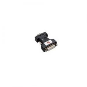 Image of V7 Black Video Adapter DVI-I Female to VGA Male