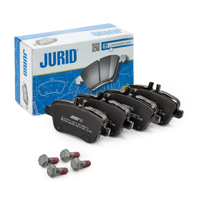Image of JURID 573370J Brake pad set prepared for wear warning indicator, with accessories Brake Pad Set,disc brake (402)