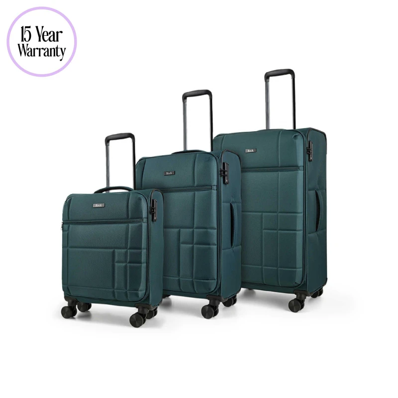 Image of Rock Rock Tokyo Suitcase Green Green unisex 3pc Set