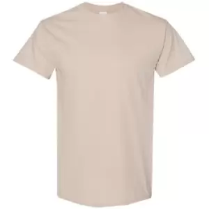 image of Gildan Mens Heavy Cotton Short Sleeve T-Shirt (S) (Sand)