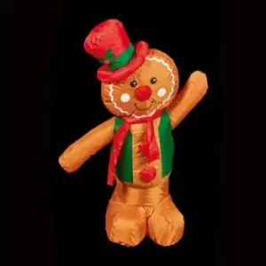 image of (H)1.2M LED Gingerbread Man Inflatable