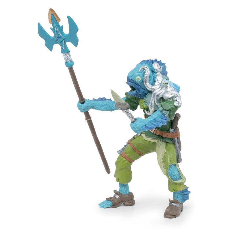 Image of Papo Pirates and Cosairs Fish Mutant Pirate Toy Figure, Three Years and Above, Multi-colour (39456) Multi
