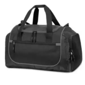 Image of Shugon Piraeus Shoulder Strap Holdall Bag (Pack of 2) (One Size) (Black/Light Grey)