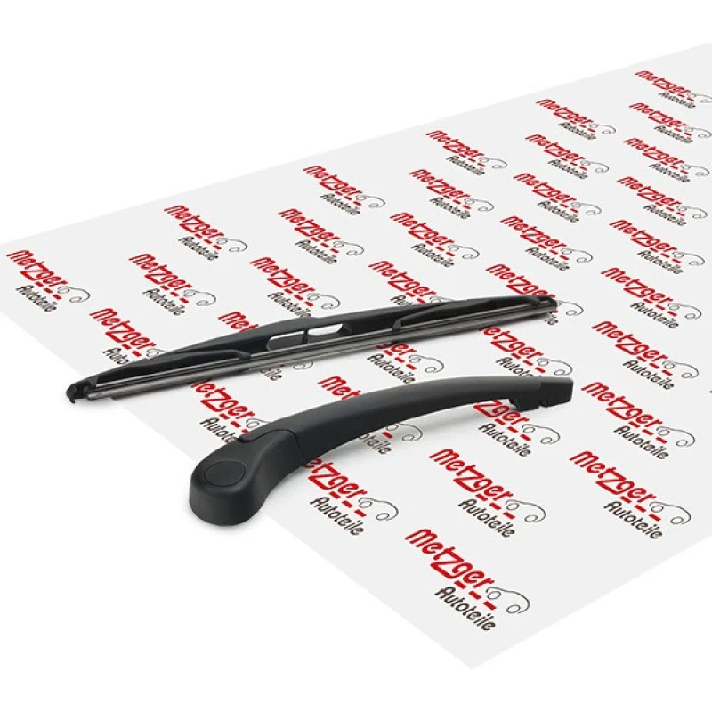 Image of METZGER 2190353 Wiper Arm with wiper blade, Rear, with cap Wiper Arm,windscreen washer (301)