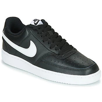 Image of Nike COURT VISION LOW womens Shoes Trainers in Black