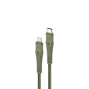 image of Momax Tough Link Lightning to Type-C Cable (1.2m) DL33G - Green