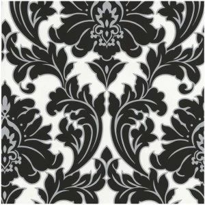 Image of Graham and Brown Super Fresco Majestic Wallpaper - Monochrome
