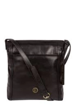 image of Pure Luxuries London Vintage Black 'Plumpton' Cross Body Bag