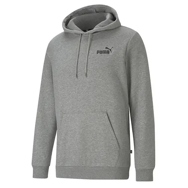 image of Puma Mens ESS Hoodie Medium Grey Heather Medium