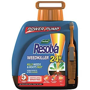 Image of Resolva 24H Ready To Use Weedkiller Power Pump 5L