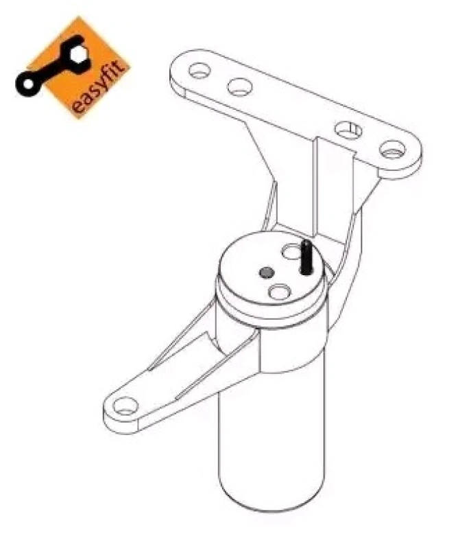 Image of NRF 33355 Receiver Drier EASY FIT, Aluminium, with seal ring, with gaskets/seals Aluminium Dryer,air conditioning (851)