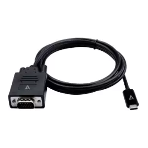 Image of V7 V7UCVGA-2M VGA (D-Sub) USB Type-C Black