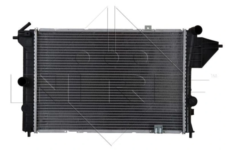 Image of NRF 503508 Engine radiator Brazed cooling fins, Aluminium, with mounting parts Aluminium Radiator,engine cooling (470)