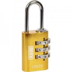 image of Kasp K10520YELD Padlock 20 mm Yellow Combination