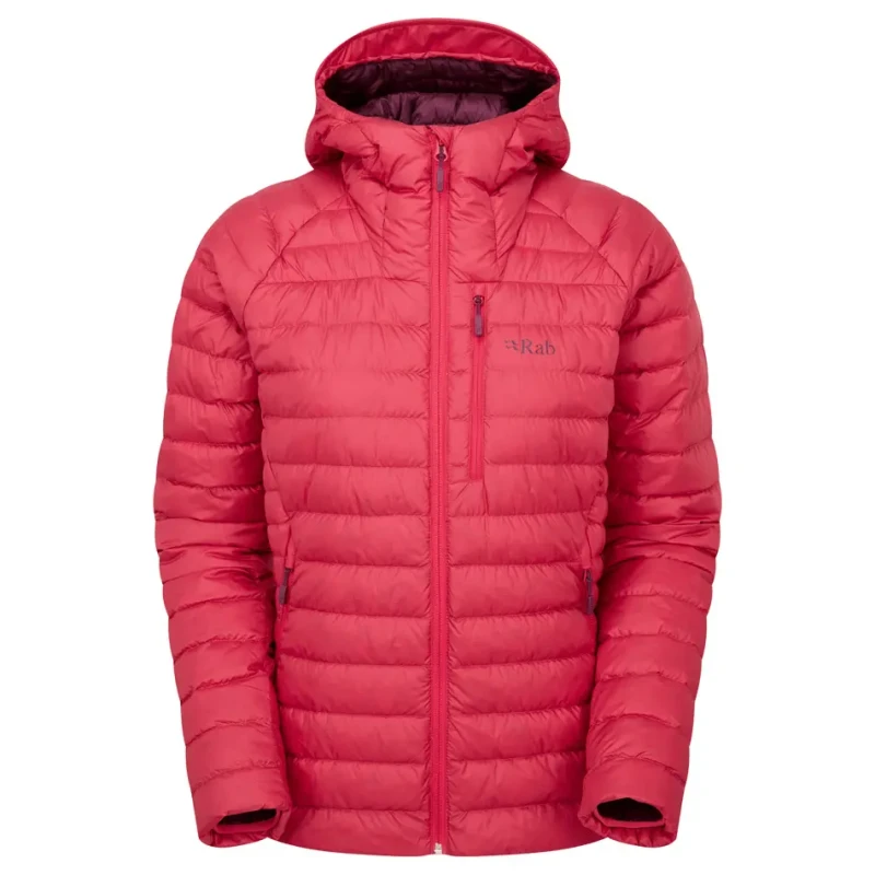 Image of Womens Puffer jacket Rab Microlight Alpine Rose Female S