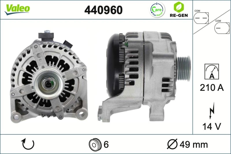 Image of Alternator VALEO 440960