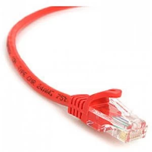 Image of StarTech 0.6m Cat5e RJ 45RJ 45 Snagless UTP Network Patch Cable Red