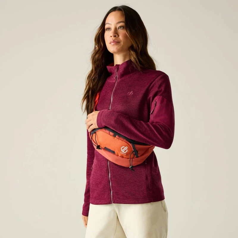 Image of Dare 2b Womens Torrek II Full Zip Active Fleece in Burgundy Size: 10 Burgundy Female 10