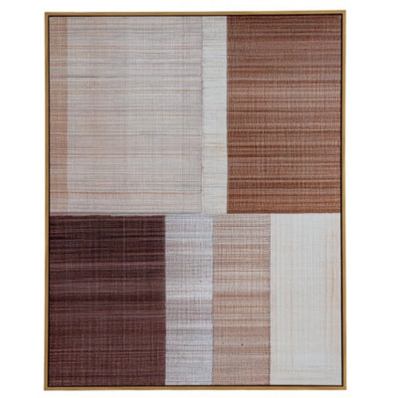 Image of Hill Interiors Umbora Hand Painted Canvas In Frame - Wood - L3 X W80 X H100 Cm - Multi-Coloured