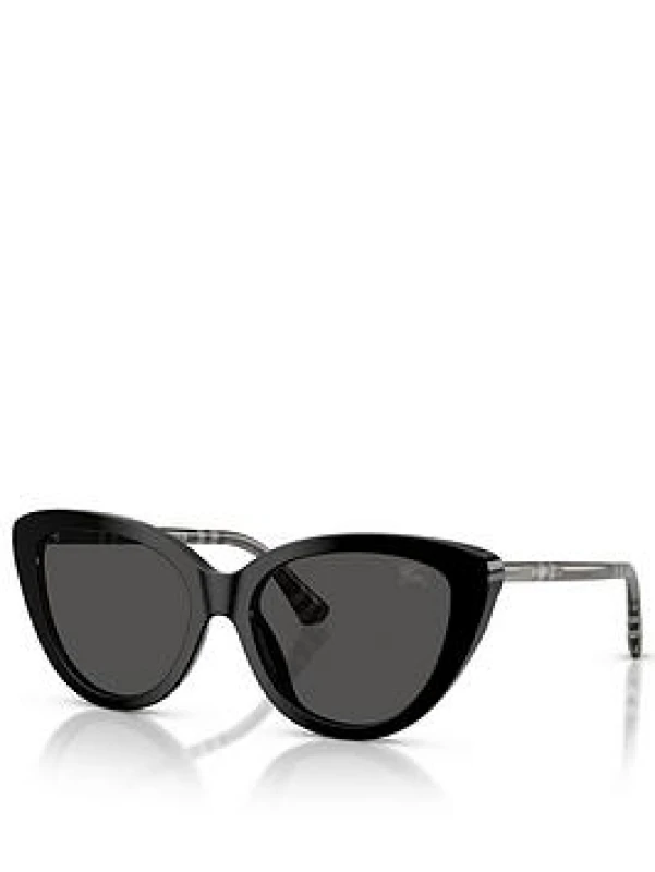 Image of Burberry Cat Eye Sunglasses Black WKA1K Female