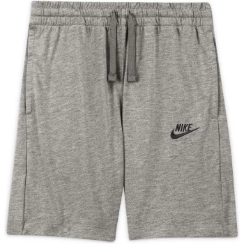 Image of Nike Sportswear Big Kids (Boys') Jersey Shorts - Grey/Black
