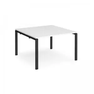 Image of Adapt boardroom table starter unit 1200mm x 1200mm - Black frame and