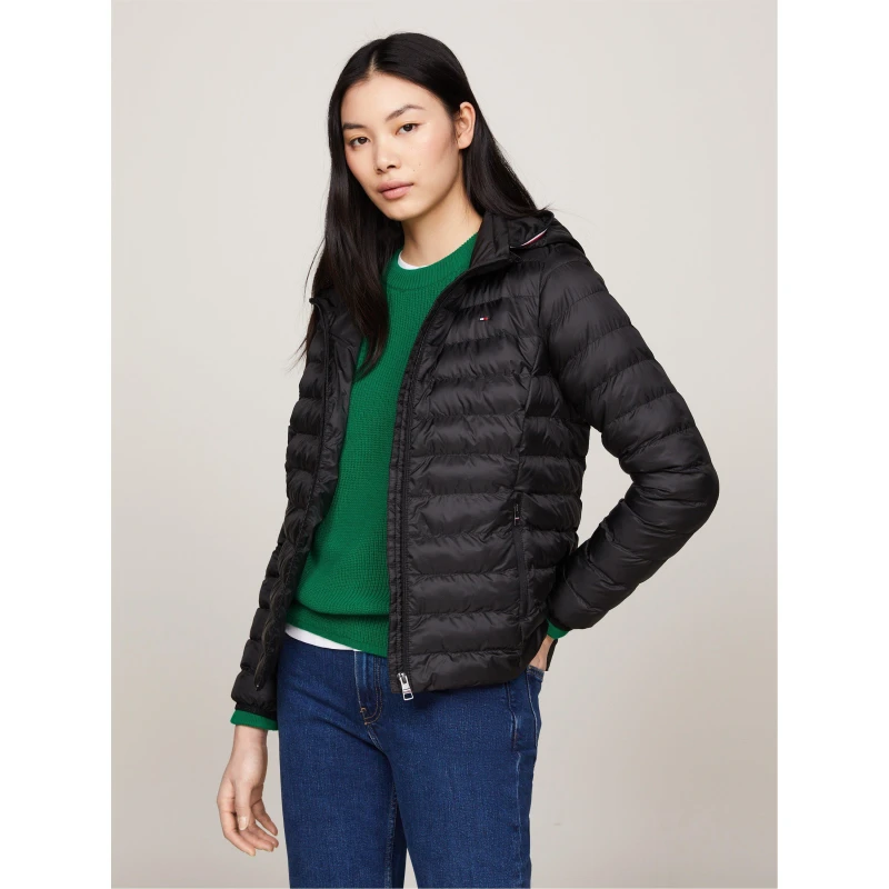 Image of Tommy Hilfiger Padded Jacket Black Female XL CK11804
