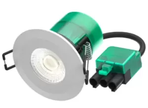 Image of Bell 6W Firestay LED Integrated Fixed Downlight, Incl White & Satin Bezel - 6000K - Plug & Play Fitting - BL10502