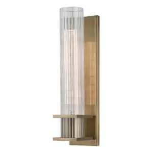 Image of Sperry 1 Light Wall Sconce Brass, Glass