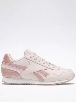 Image of Reebok Royal Classic Jog 3 Shoes, Pink, Size 12.5 Younger