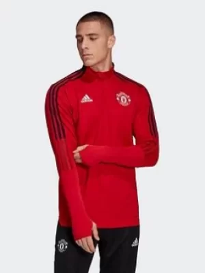 Image of adidas Manchester United Tiro Training Top, Red Size XL Men