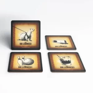 image of The Big Lebowski Vintage Coaster Set