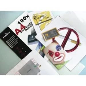 Image of Fellowes Apex Laminating Pouch A3 Light Duty Clear Pack of