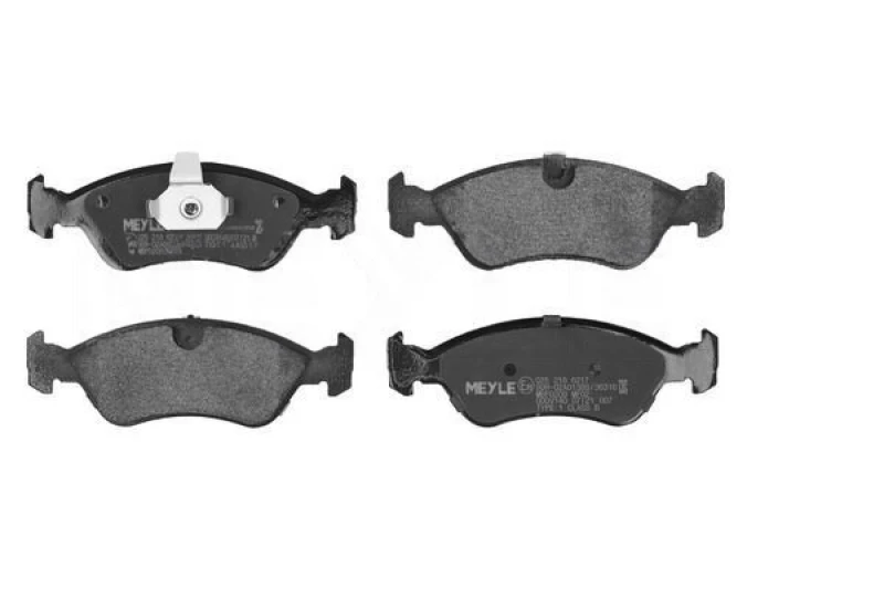 Image of MEYLE 025 218 6217 Brake pad set Front Axle, prepared for wear warning indicator, Original Quality, with anti-squeak plate Brake Pad Set,disc brake (