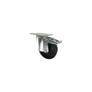 Image of HT Braked Swivel Plate 100MM Thermoplastic