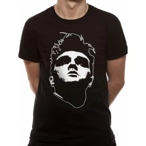 image of Morrissey - Head Mens Large T-Shirt - Black