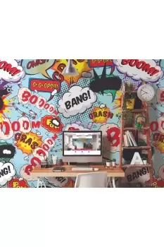 image of Comic Pop Wall Mural