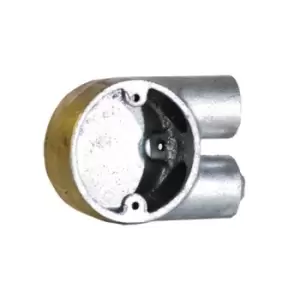 Image of Deta U Box 2 Way Galvanised 20mm Dt26120G