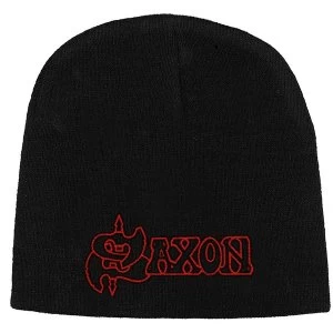 Image of Saxon - Logo Unisex Beanie Hat - Black
