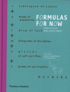 Image of Formulas for Now by Hans Ulrich Obrist Hardback