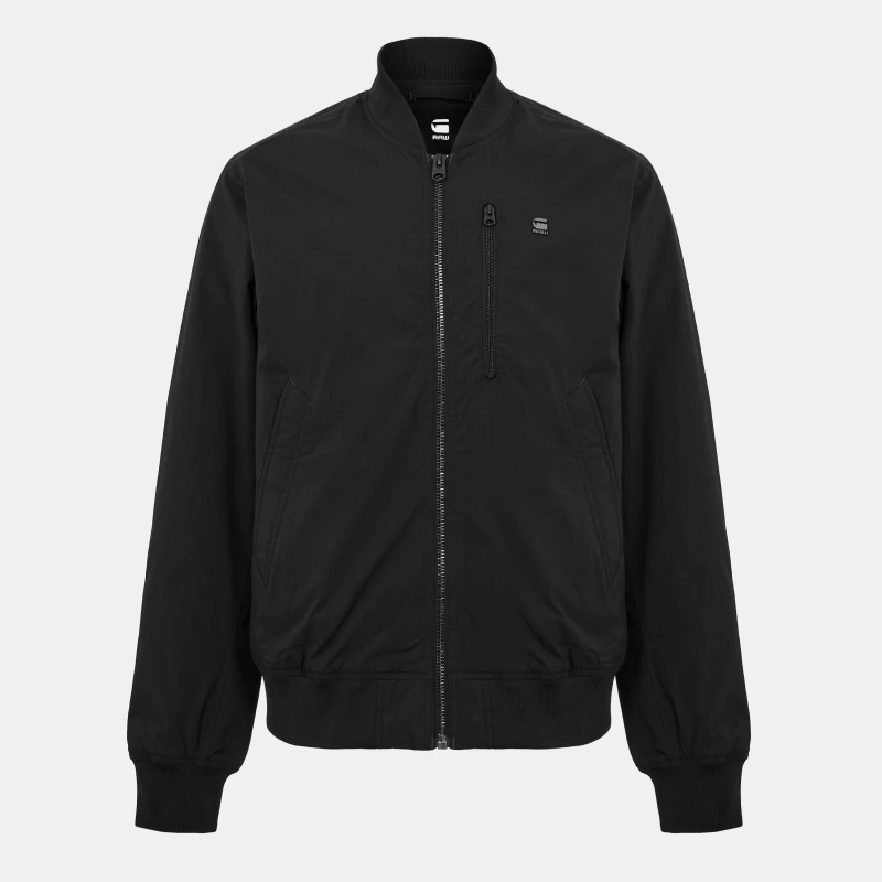Image of G Star Mens Gstar Tech Technical Fabric Bomber Jacket Black male Small