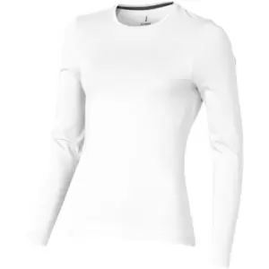 Elevate Womens/Ladies Ponoka Long Sleeve T-Shirt (XXL) (White)